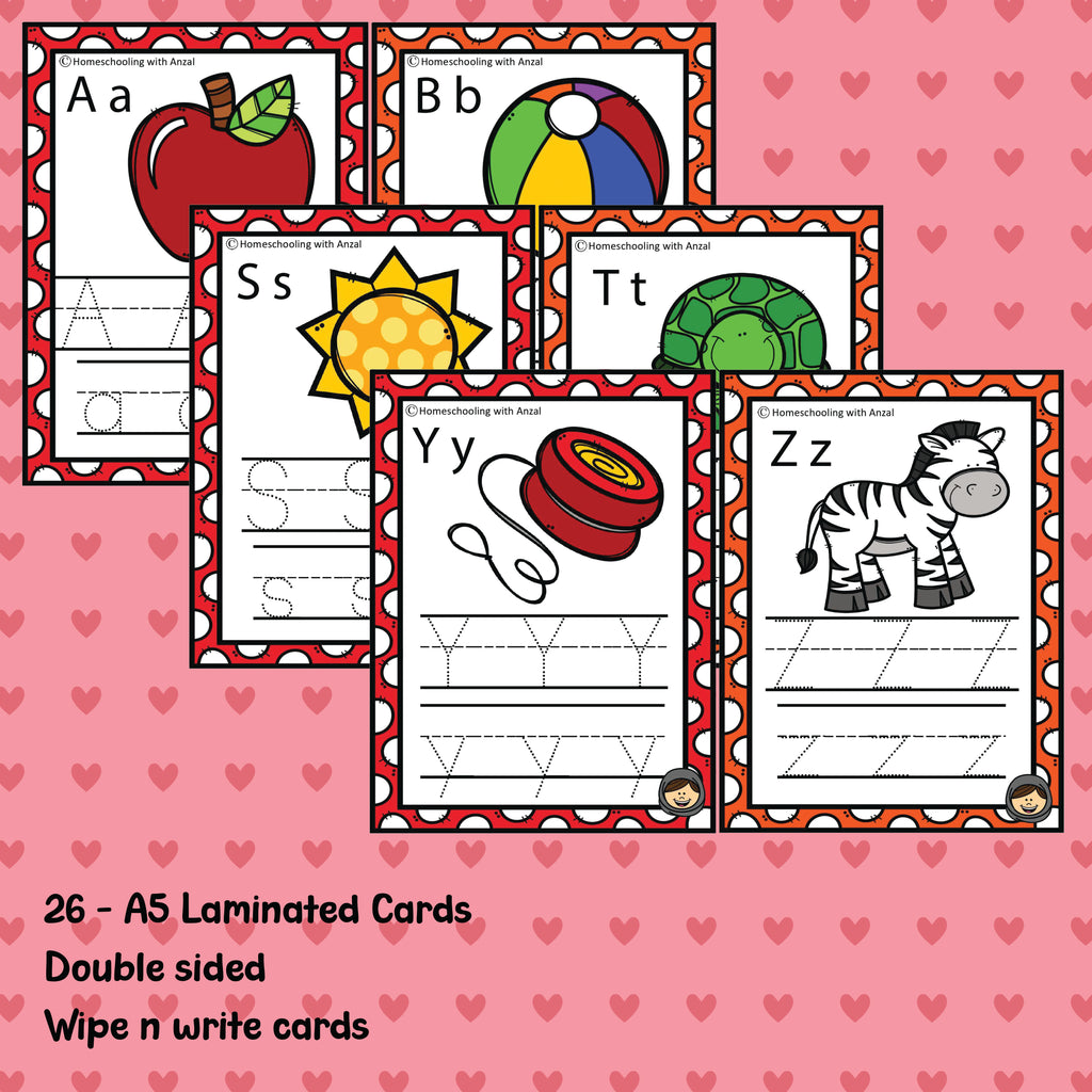 Alphabets Tracing Cards