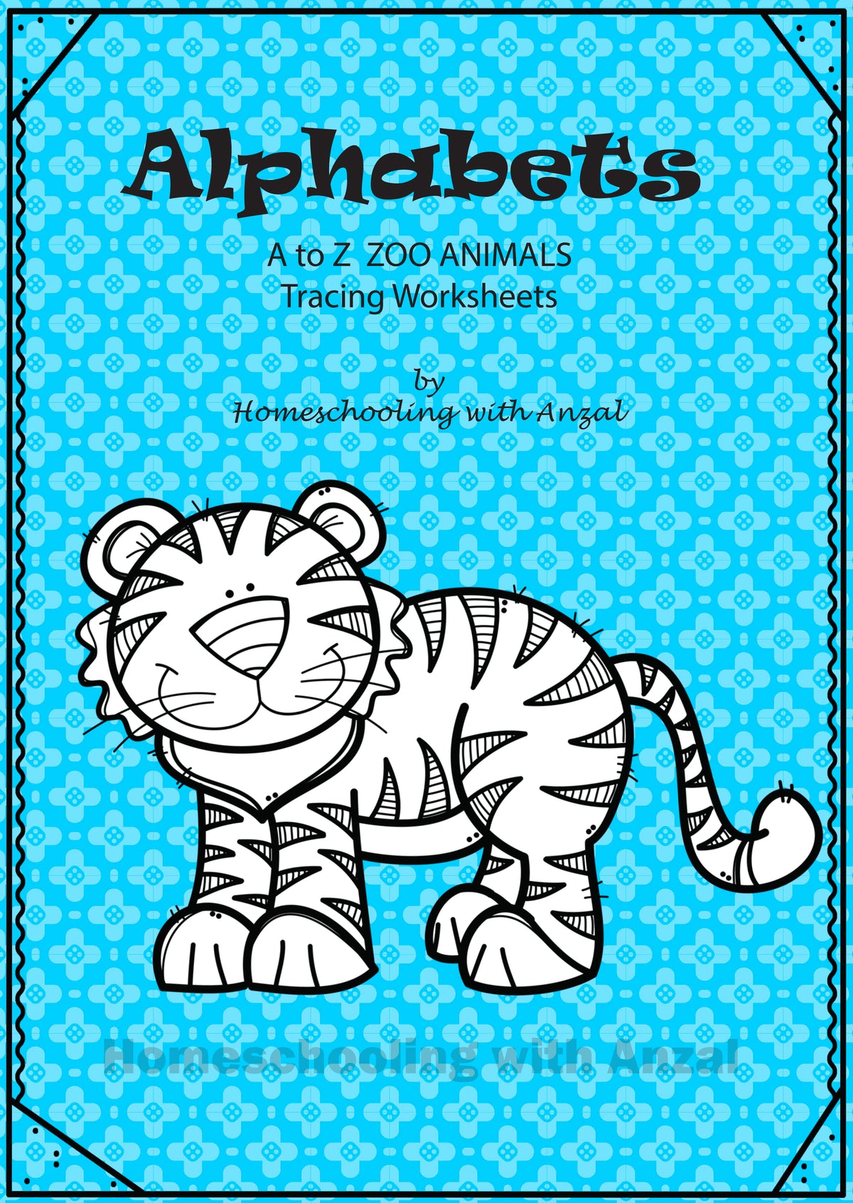 A to Z Tracing book JUNGLE