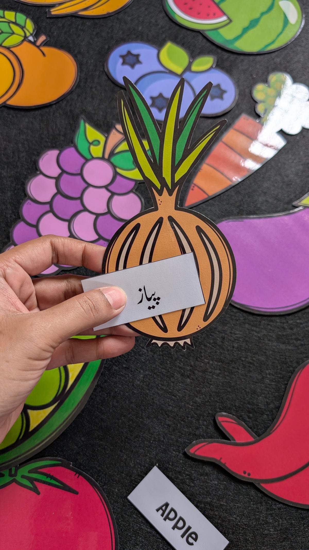 Fruits, Vegetables ,Profession Names Sorting
