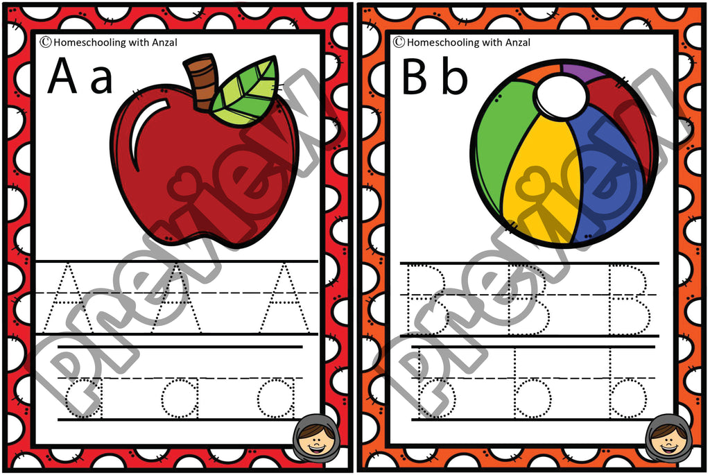 Alphabets Tracing Cards