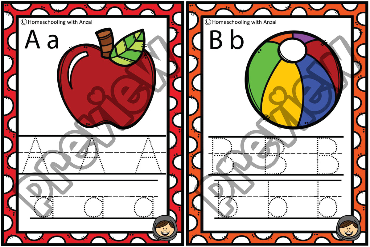 Alphabets Tracing Cards
