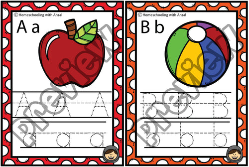 Alphabets Tracing Cards