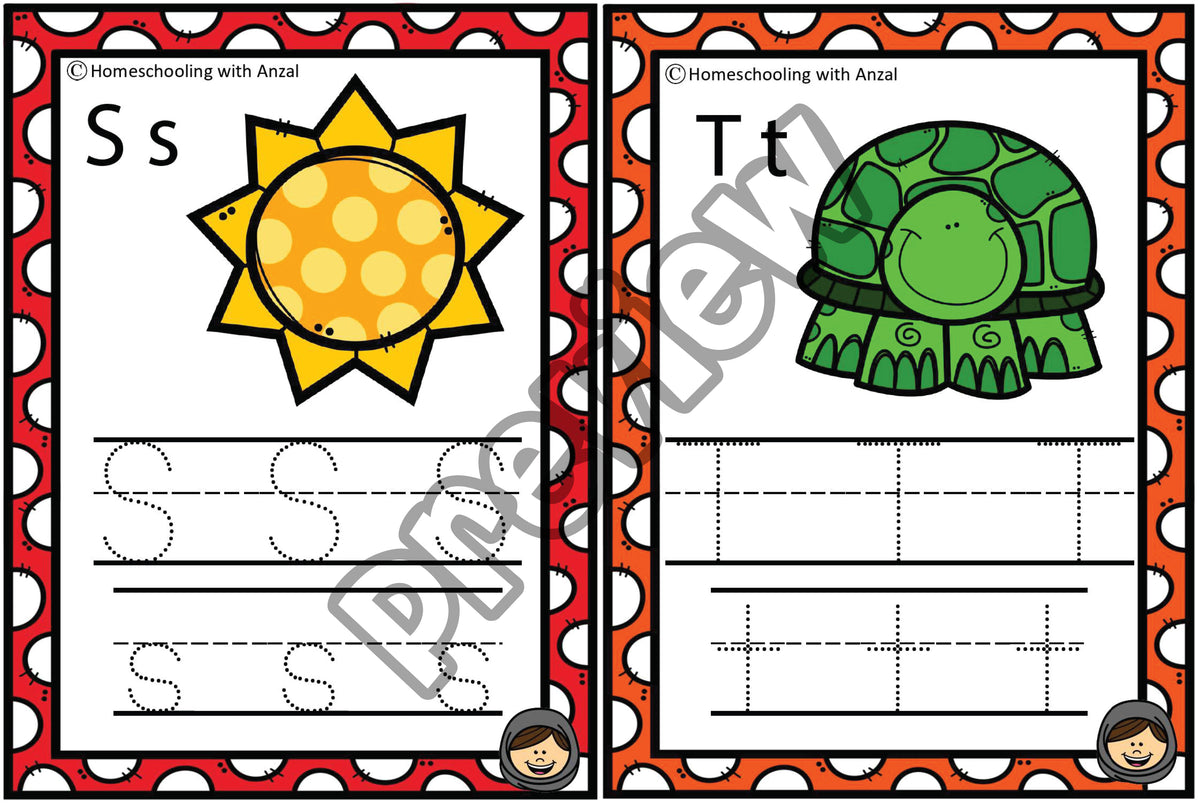 Alphabets Tracing Cards