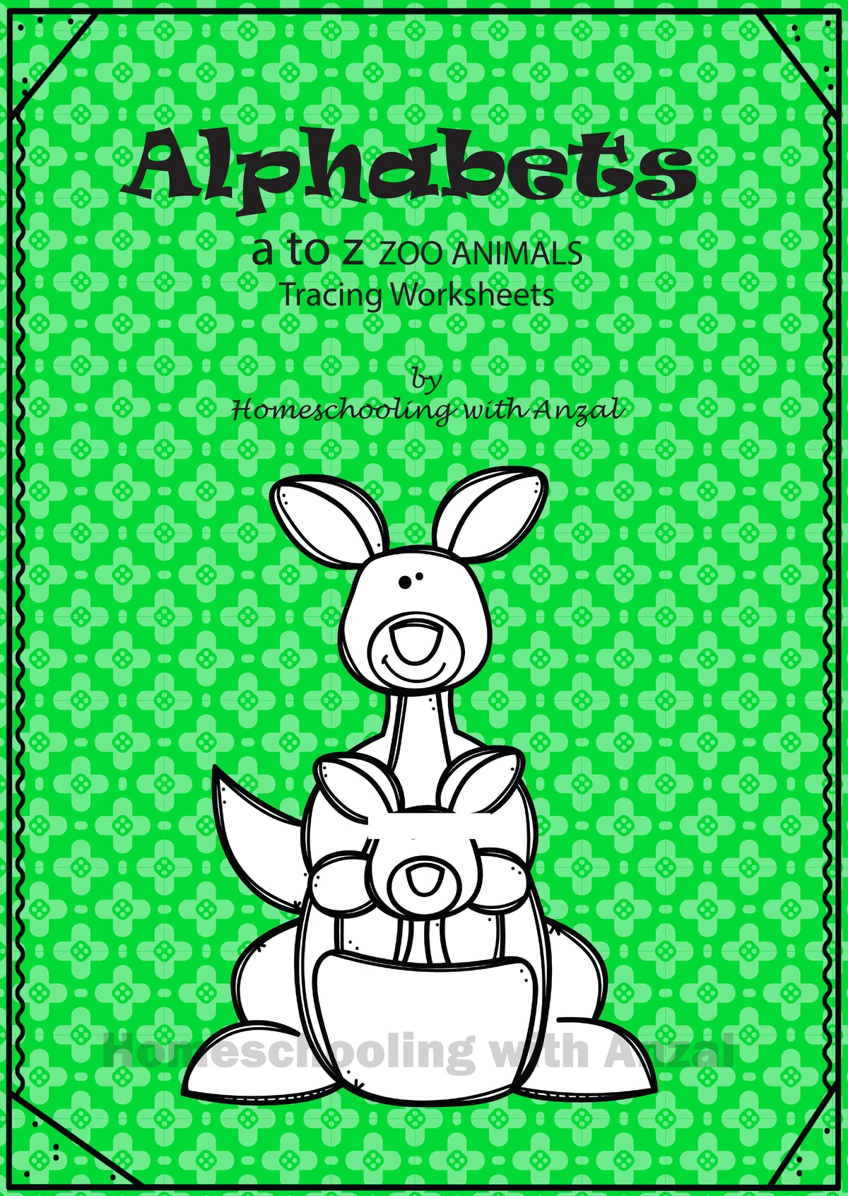 Alphabets a - z  Jungle Tracing Book