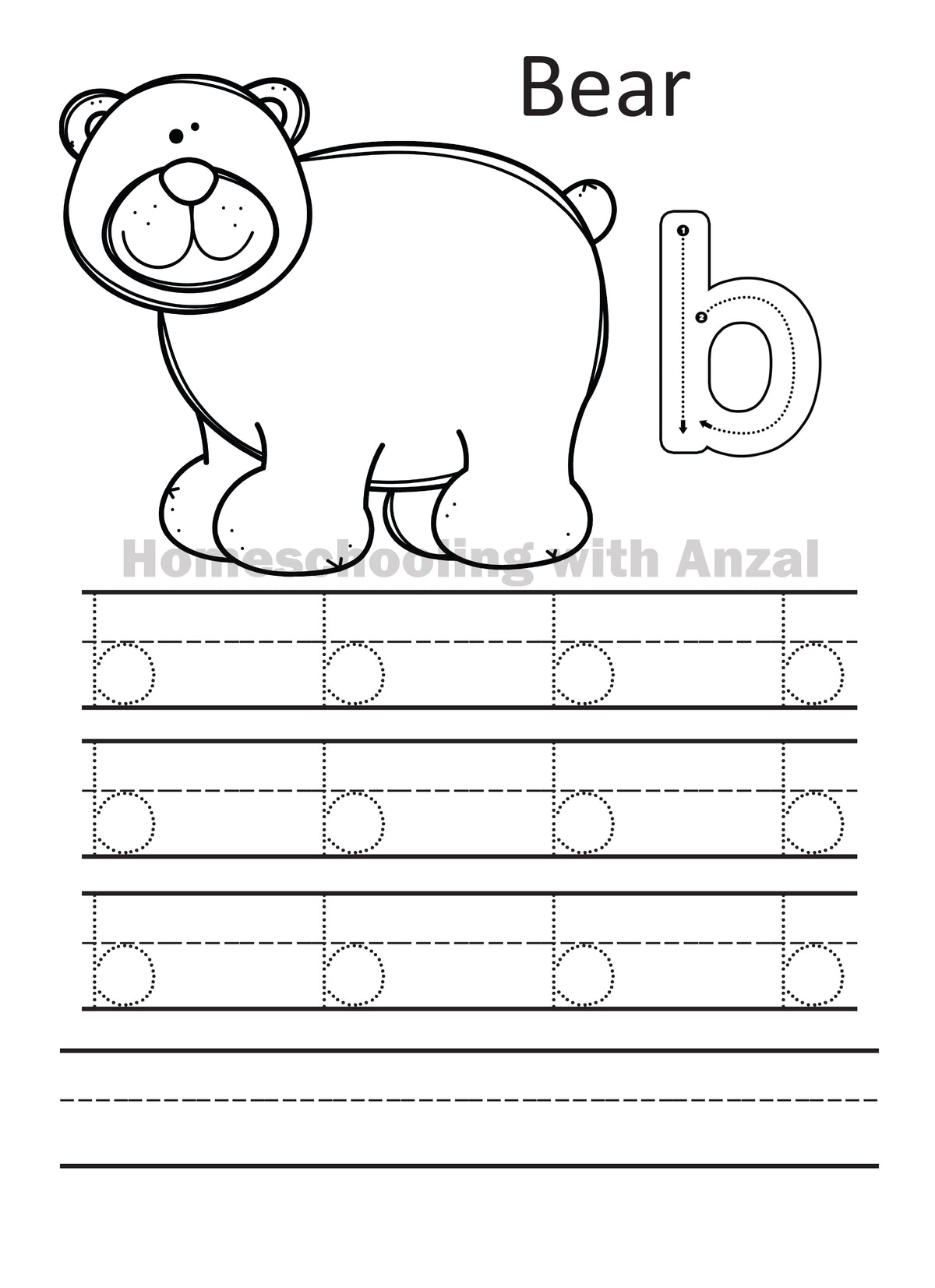 Alphabets a - z  Jungle Tracing Book