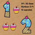 Candy Theme Large 0-9 Numbers