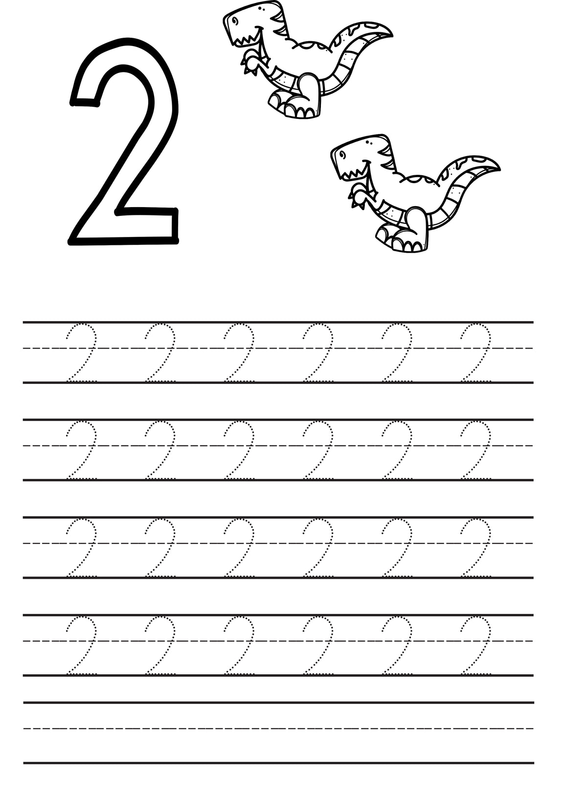 Dino Theme Maths 1-10 Workbook