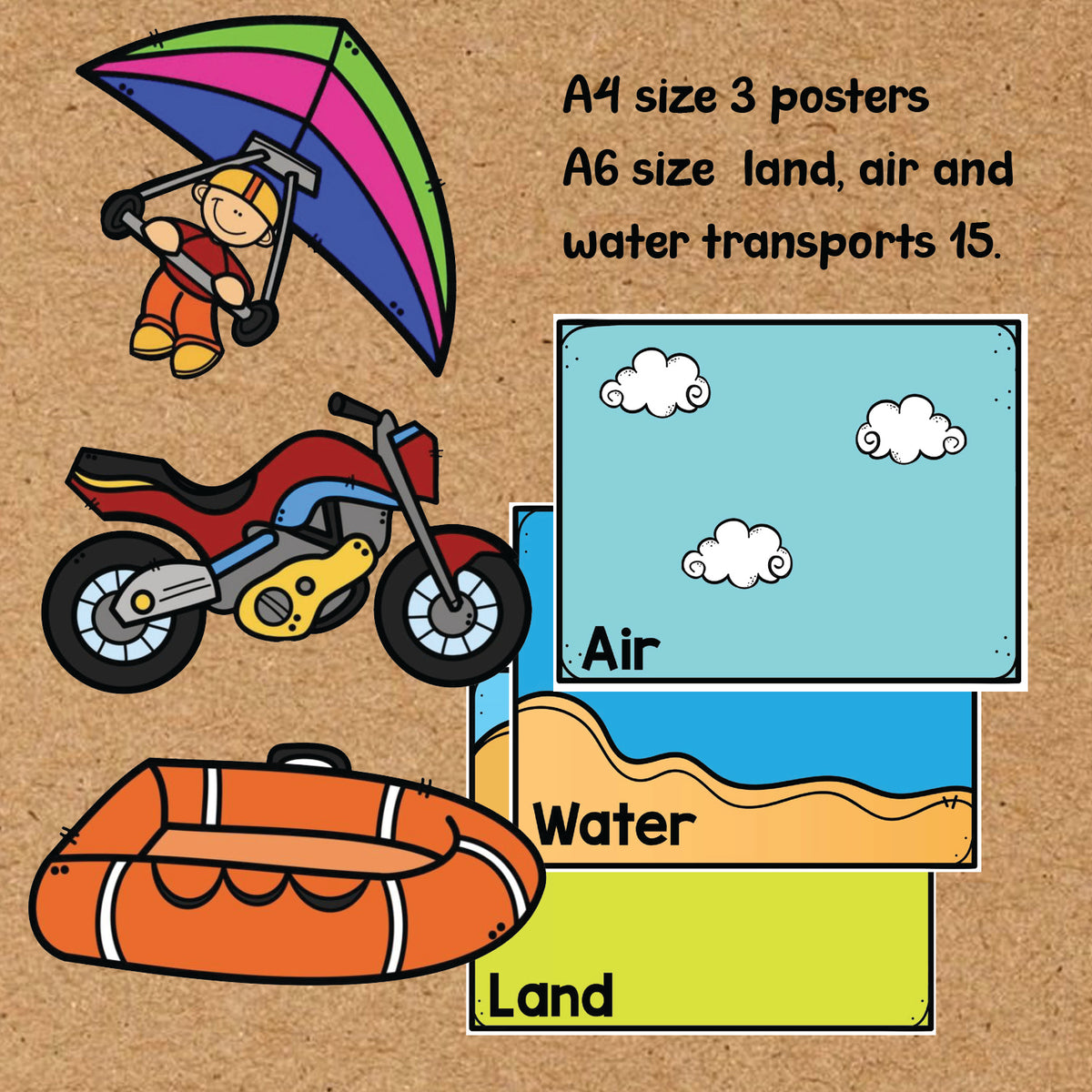Means of Transport Bulletin board decor