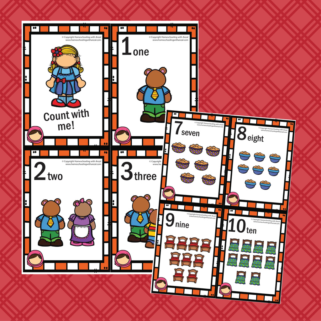 Bear Number Cards